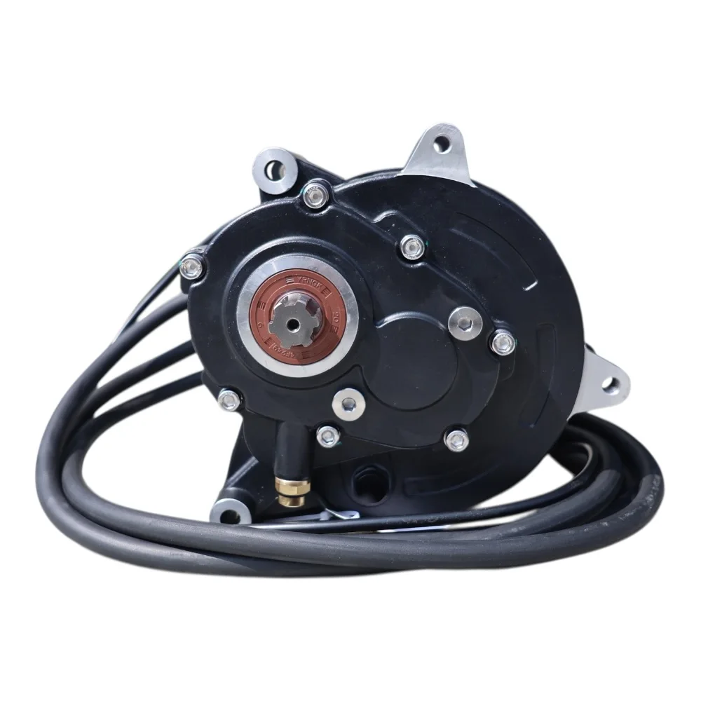 DK145-70 5000W BLDC Geared Mid Drive Motor High Torque 72V Electric Motorcycle Central Motor