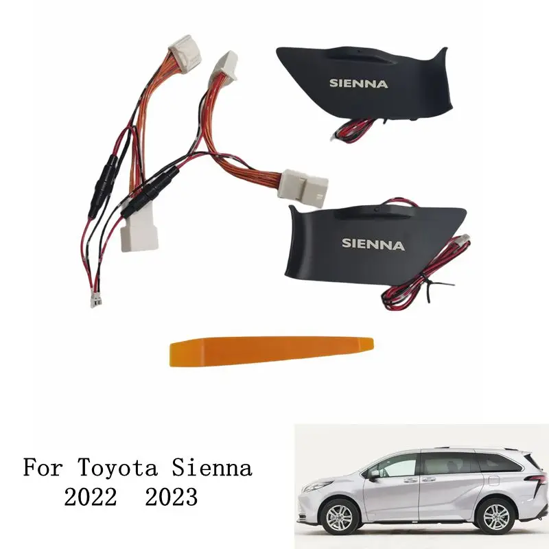 Interior Door Bowl Lamp Refitting Handle Led Atmosphere Light Car Ambient Decorative Lamp For Toyota Sienna 2022 2023