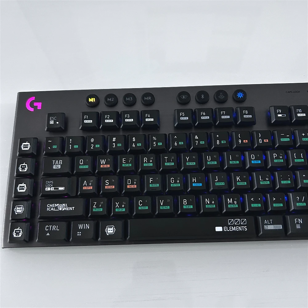 

PBT Keycaps for Logitech G913 TKL, G915, G815 | US Layout | Anti-Shine, Non-Fade Keycaps for Logitech Mechanical Keyboard