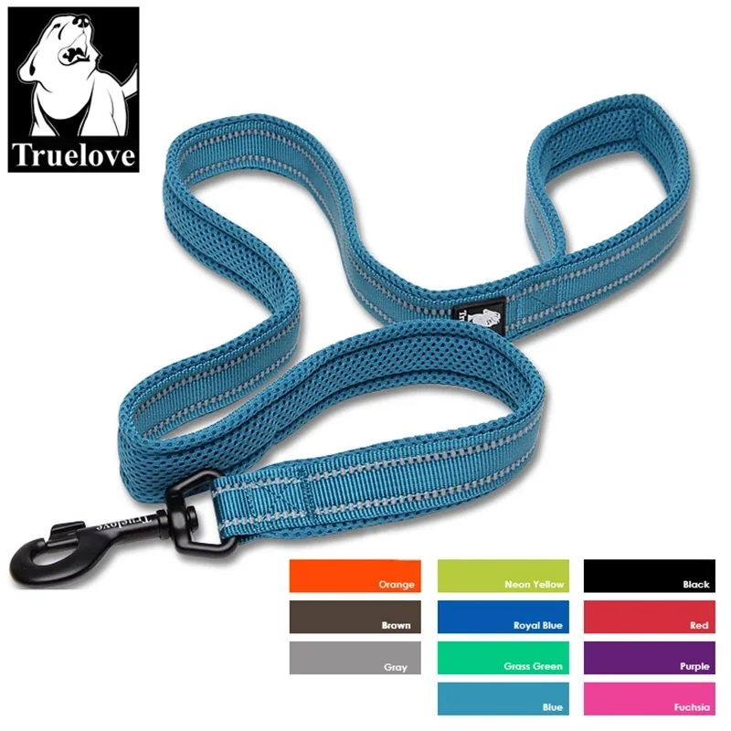 Truelove Reflective Dog Leash Soft Mesh Padded Nylon Pet Walking Training Lead 110cm TLL2111