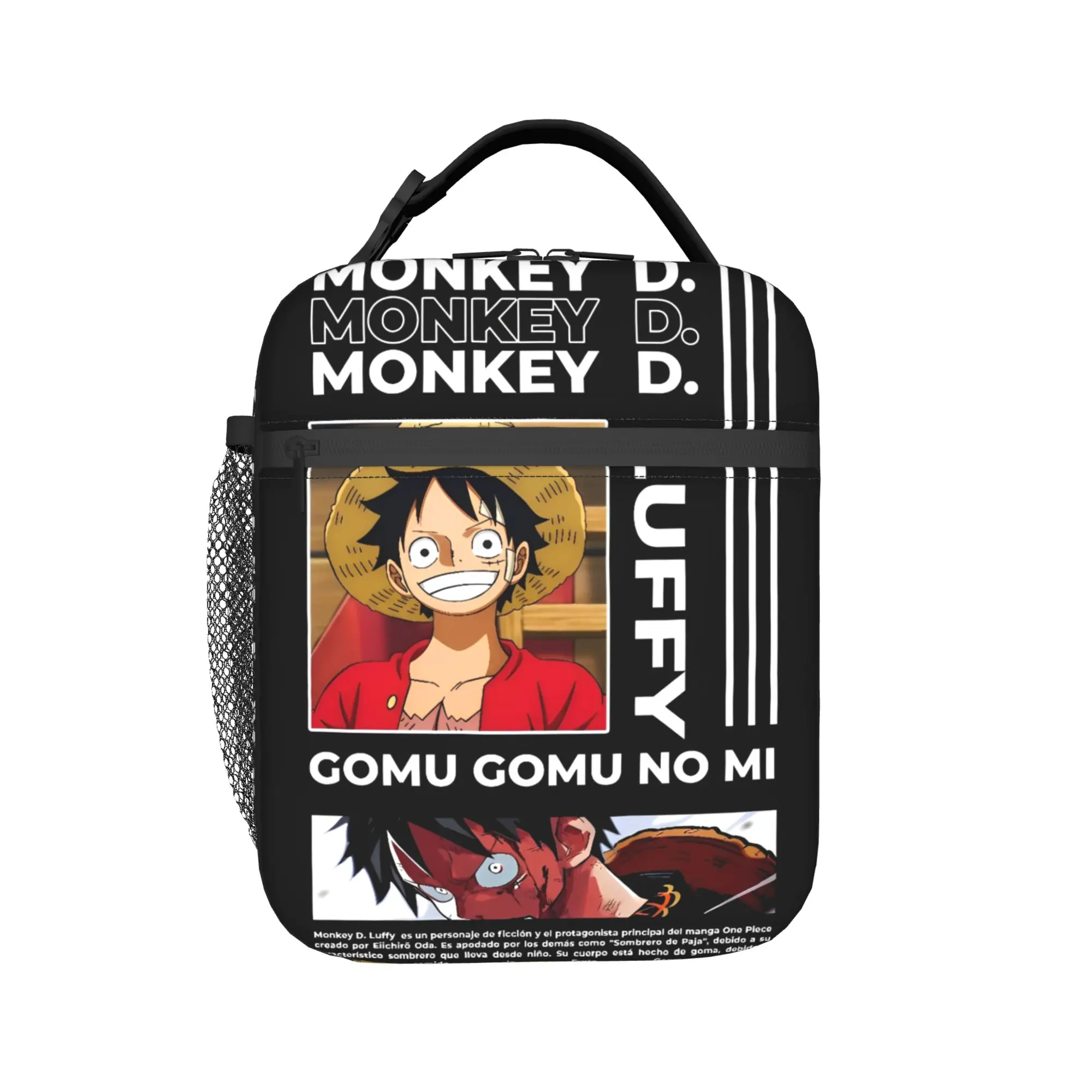 

Lunch Box luffys o-one-piece-e zoro Merch Lunch Container Causal Thermal Cooler Bento Box For Office