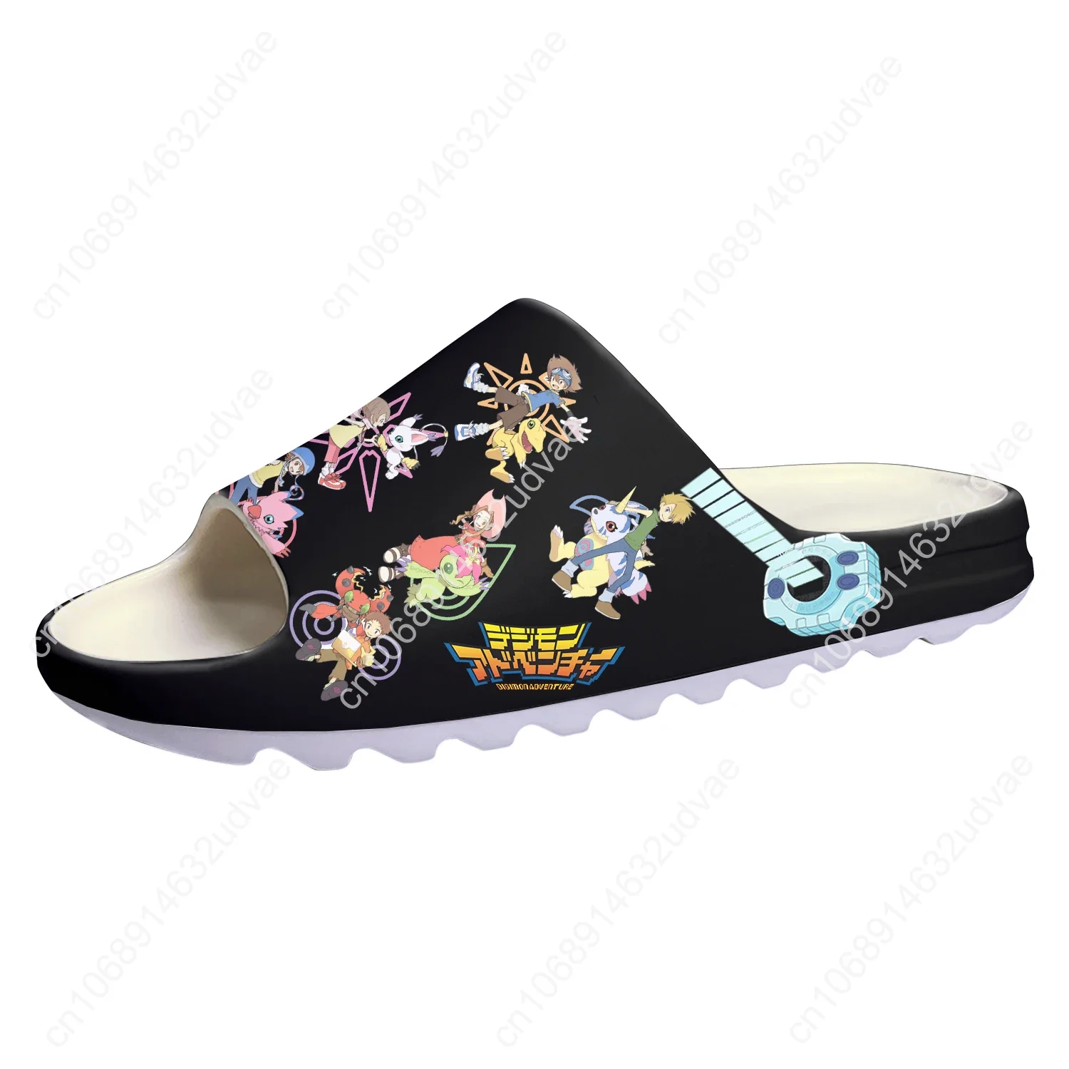 Digimon Adventure Cartoon Anime Soft Sole Sllipers Home Clogs Customized Water Shoes Men Women Teenager Step on Shit Sandals