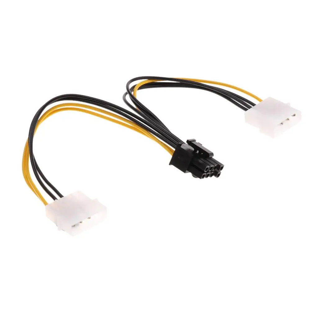 4-Pin To PCIe 8-Pin (6+2) Power PCI-E Mining Graphics Card Power Cable
