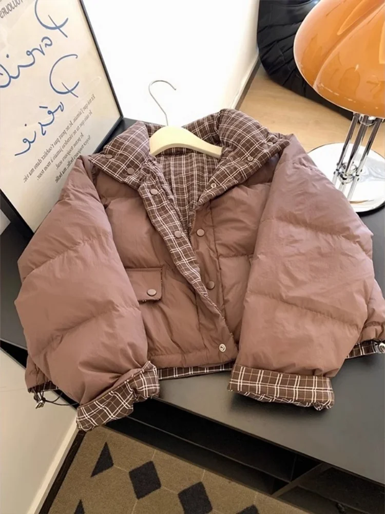 Warm Thiened ort Corduroy Cotton Jaet Men's Retro Patchwork Plaid Design Autumn Winter Outerwear Sli Commute Korean...