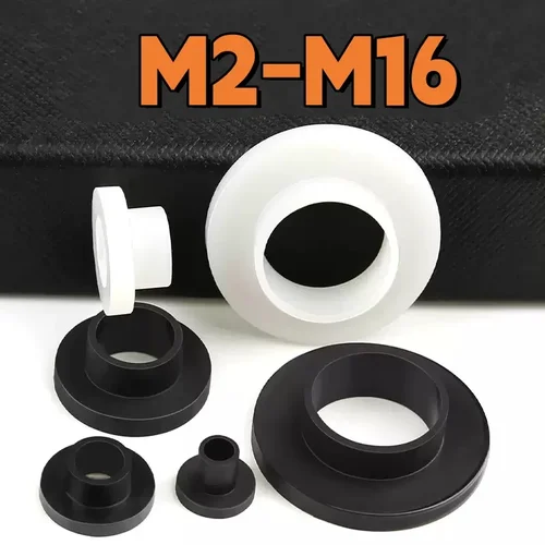Imagen 1 del producto Arandela de nailon en forma de T M2M3M4M5M6M8-M16 junta de Transistor de nailon espaciador de aislamiento sello anillo de ranura casquillo Protector de rosca de tornillo