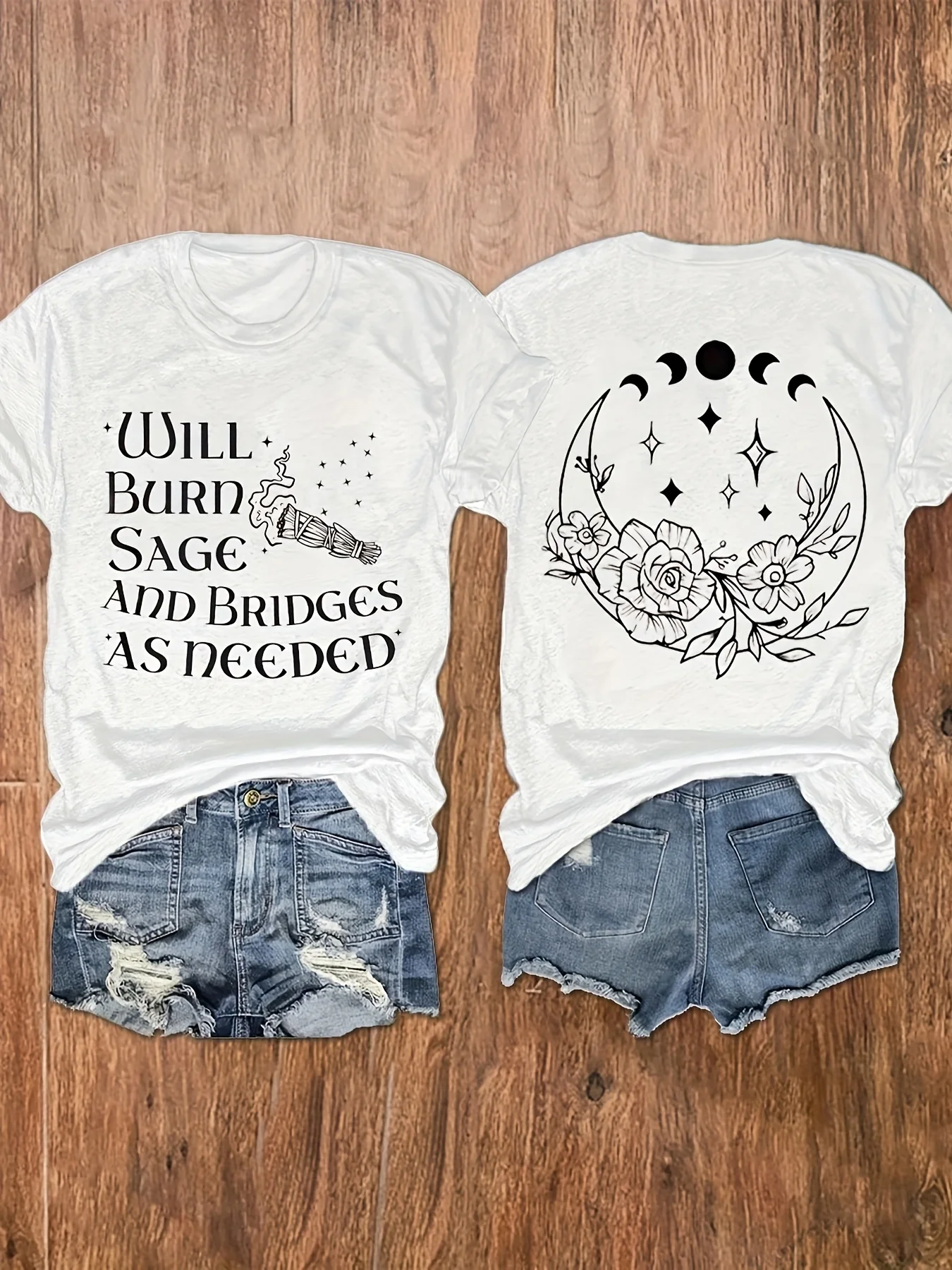 Danqiyoyo Will Burn Sage And Bridges As Needed Printed Tee Shirt Homme Graphic T-Shirts women Tshirt for women 27024