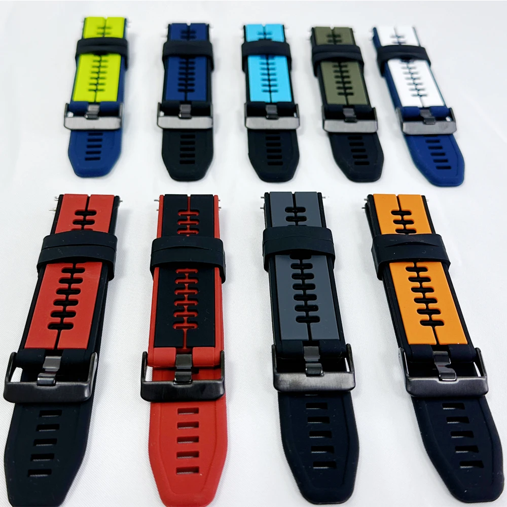 22mm Watchbands For Mi Watch Color Smart Straps Silicone Wrist Band For Xiaomi Imilab kw66/W12 For OnePlus Watch Bracelet Correa