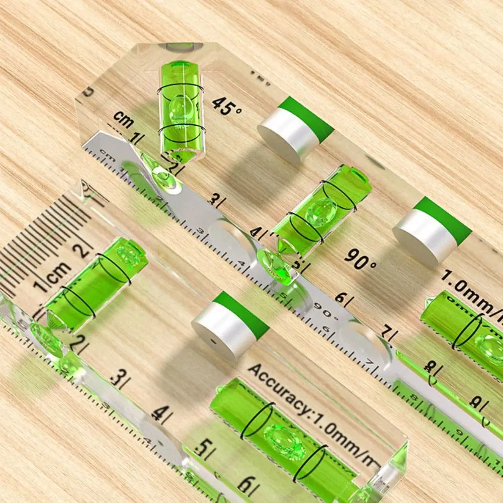 

High-quality High-precision Level Ruler with Bubble Thickening Spirit Level Magnetic Transparent Measure Tools Indoor Decoration