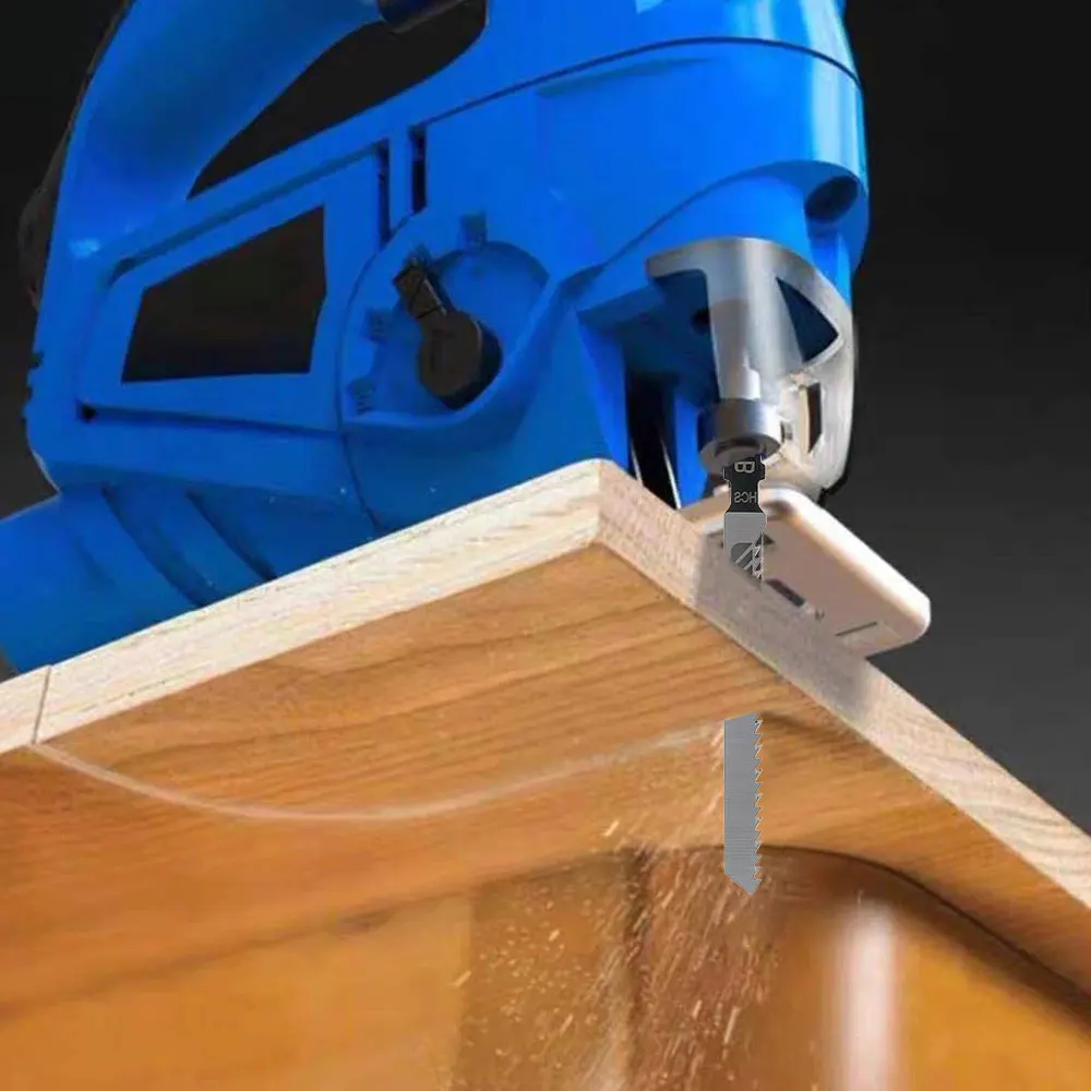 80Pcs Saw Blade Set T Shank Clean Fast Down Cut Wood Metal Cutting DIY Power Tool HCS HSS Saw Blades Set T Shank Blades