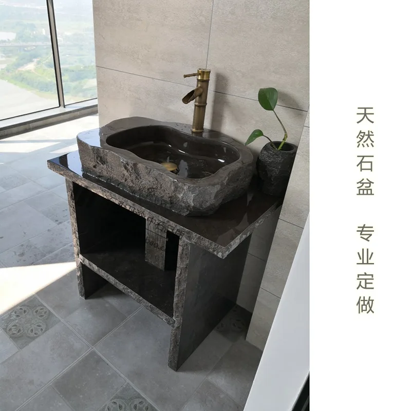 Retro wash basin, courtyard, stone outdoor wash basin, sink, marble sink, outdoor integrated laundry basin
