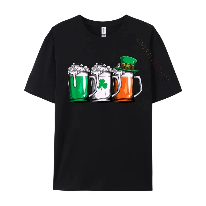 

Irish Beer Ireland Flag St Patricks Day Leprechaun Printed Group Mens Top T-Shirts 2024 Hot Sale Fall Camisa Cotton Tops