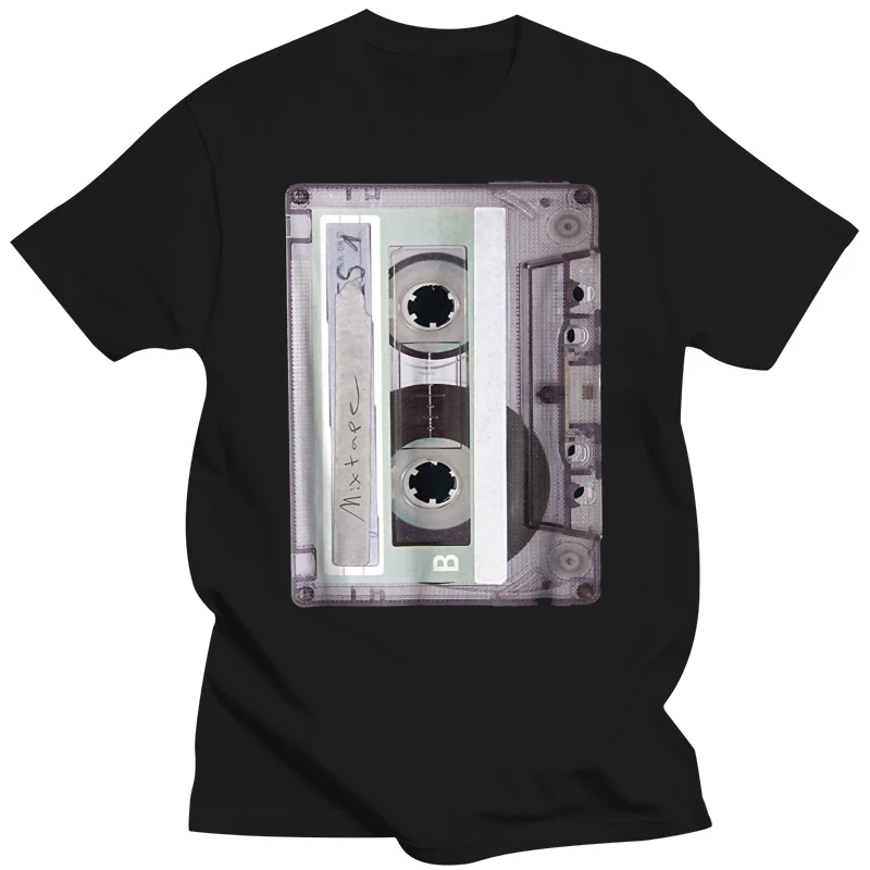 2019 Fashion Men T shirt Old School Hip Hop Mix Tape Mixtape Cassette T Shirt