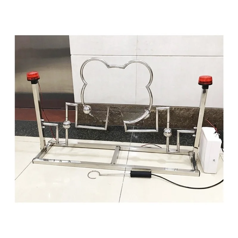 Electric Carnival Amusement Park Game Booth Interactive Fast Metal Maze Challenge Reaction Tabletop Beep Line Maze Game