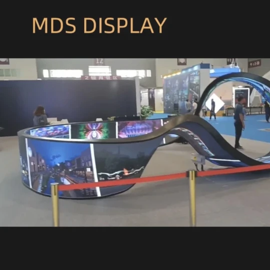 MDS Chinese suppliers hang indoor flexible curve LED panels, screen walls, soft flexible high-definition LED screens