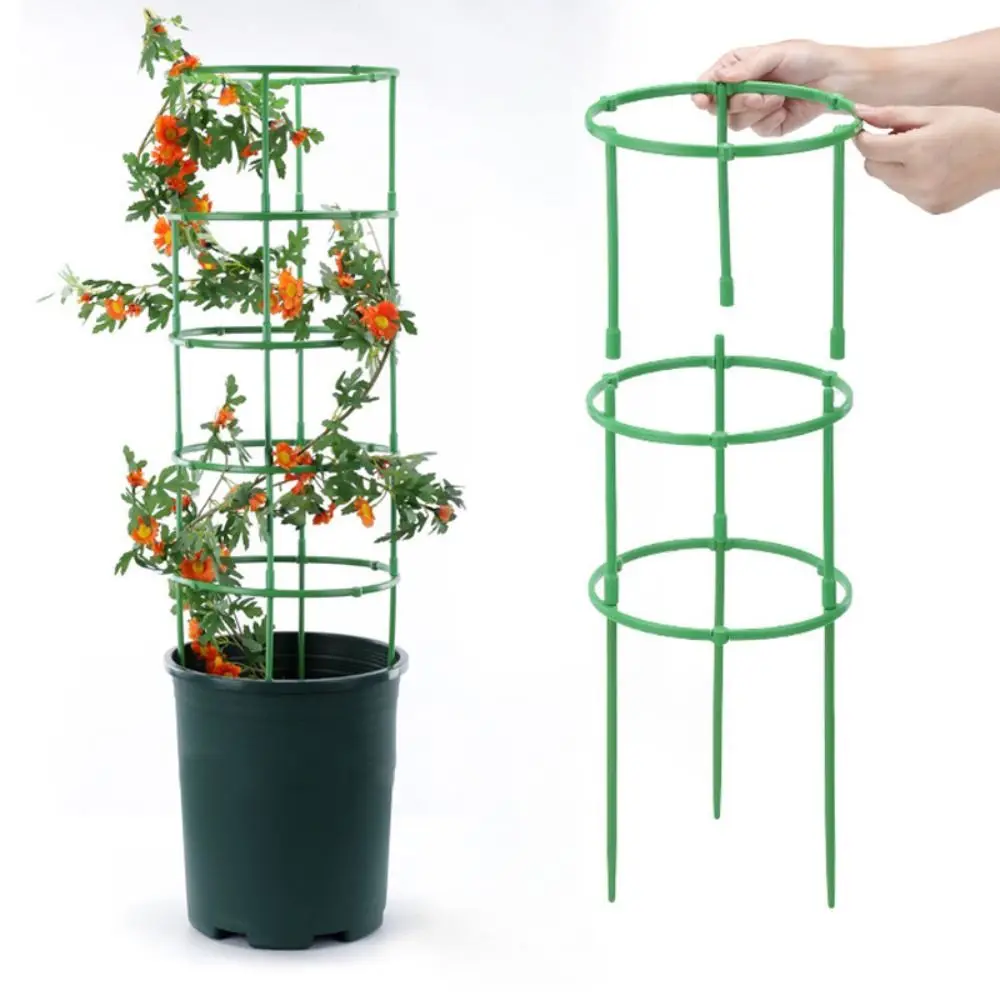 10Layers Plant Support Pile Prevent Lodging Reusable Climbing Vines Stake Stackable Keep Plants Upright
