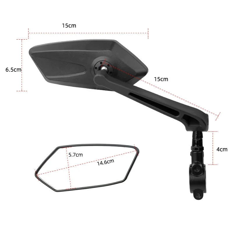 Blind Spot Mirror Side Mirrors for Bicycle Electric Scooter Accessories Rearview Supermoto Mountain Bike Enduro Motorcycle Road