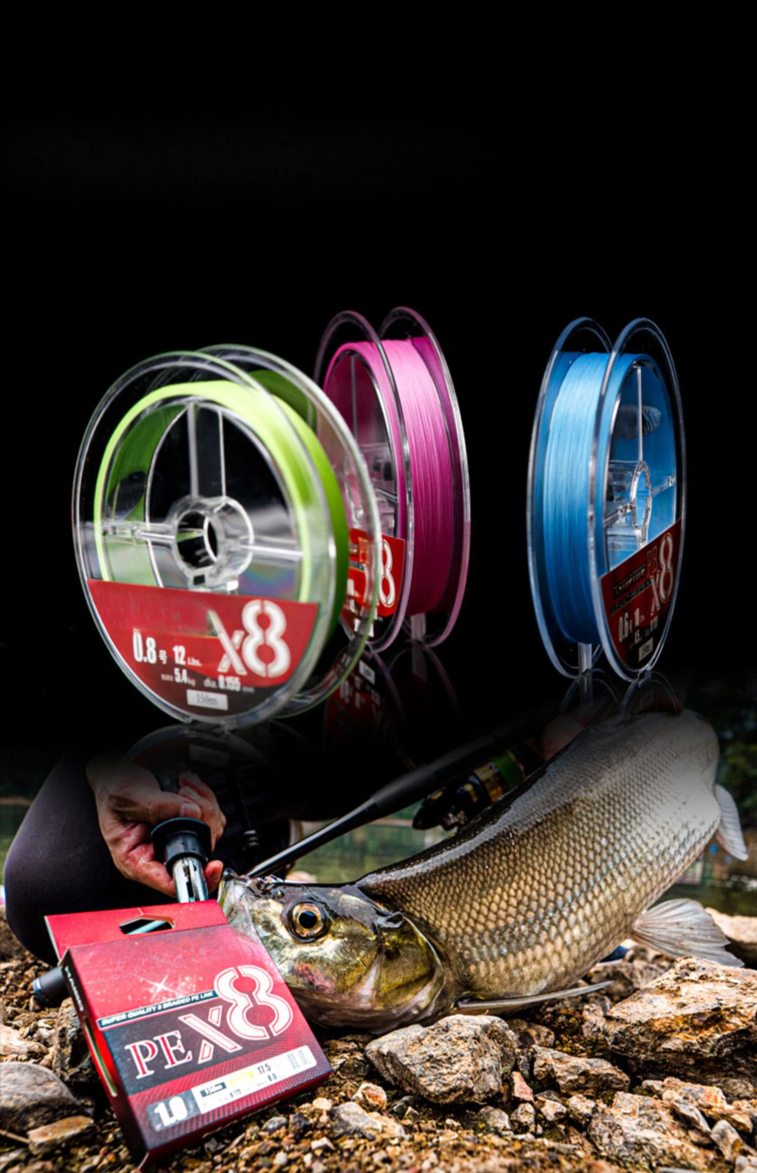 High Fluorocarbon line 50 meters fishing line light sea fishing imported subline main line of Asian