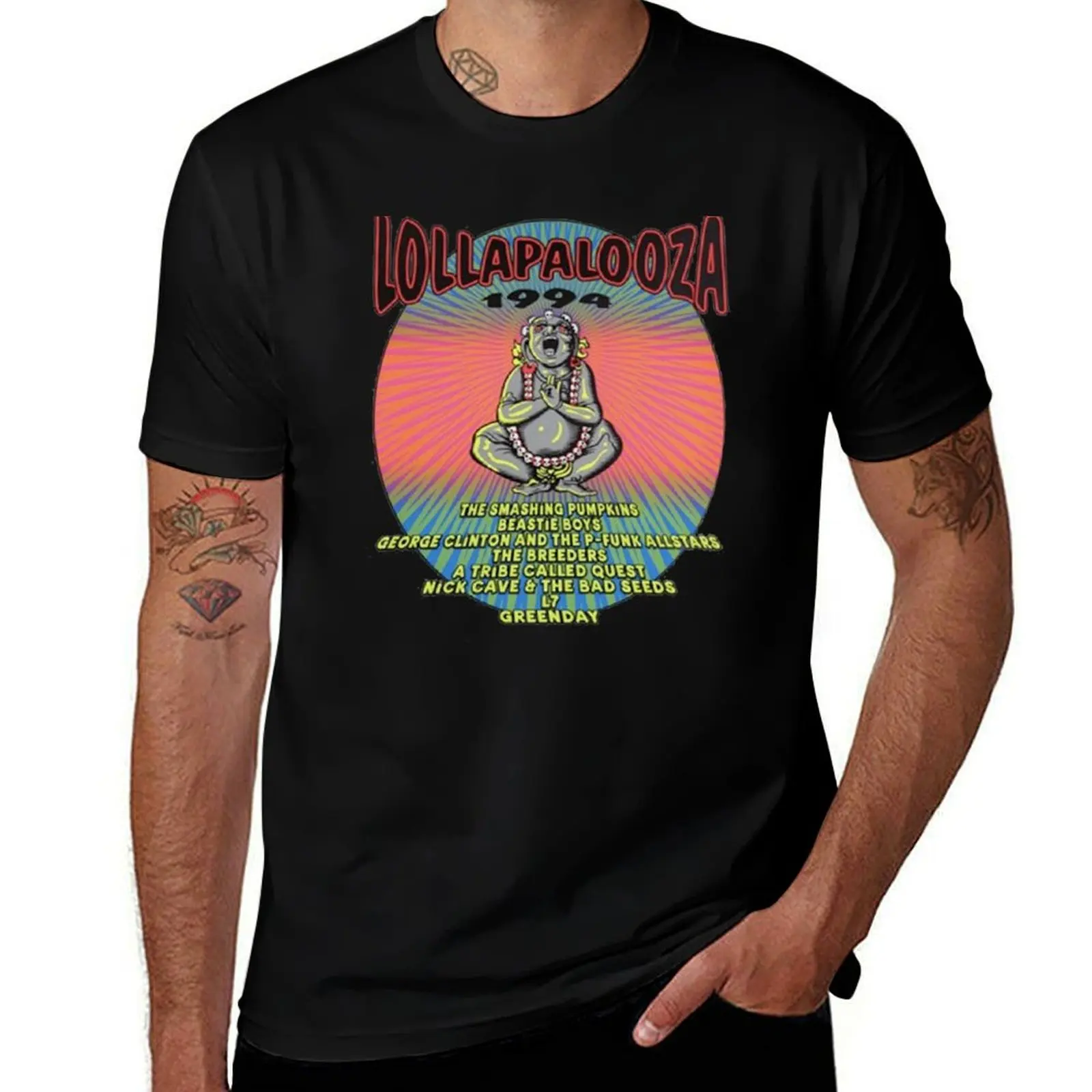 Lollapalooza 94 T-Shirt Summer Sports Quick Dry T-Shirt