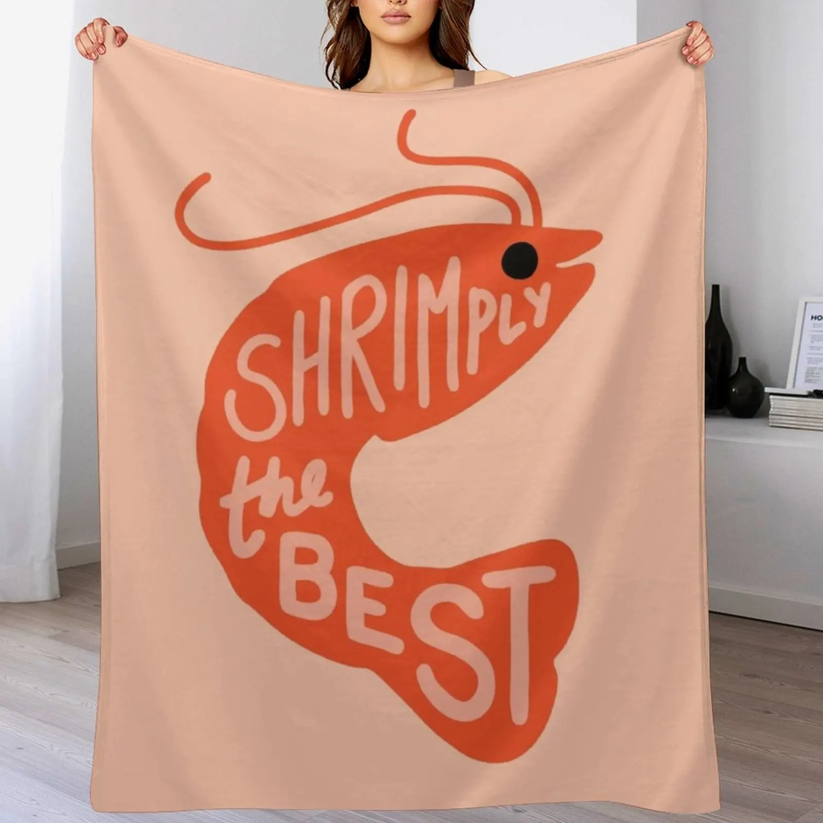 

Shrimply the Best Throw Blanket Quilt Summer sofa bed Blankets