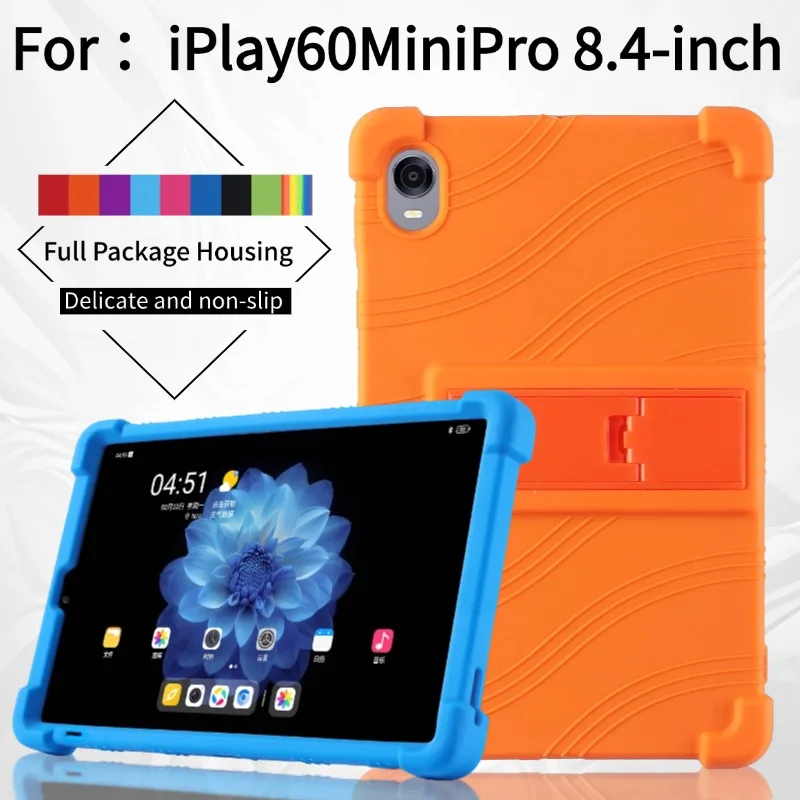 

Soft Silicone Kids Safe Case for Alldocube iPlay 70 60 50 Mini KizPad Pro Ultra Adjustable Kickstand Cover Shockproof Shell Capa