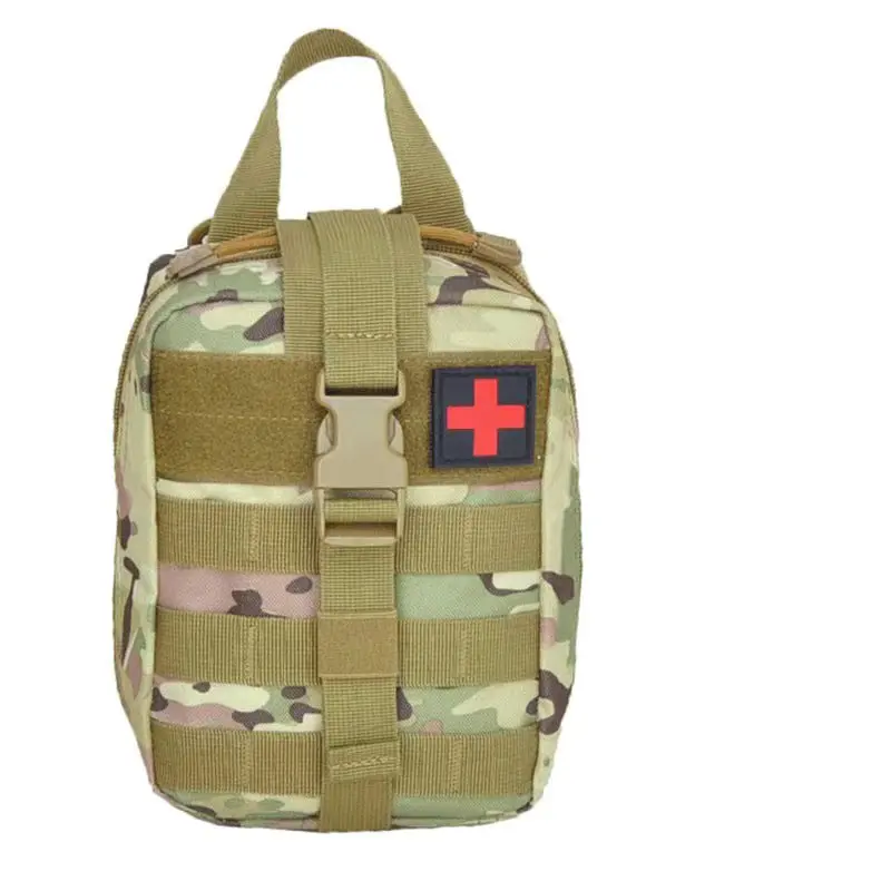 Botiquín de primeros auxilios multifuncional, bolsa médica de almacenamiento, paquete de cintura de camuflaje vertical, equipo para exteriores, 926