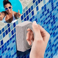 10x7cm Hand-Held Pools Pumice Stone, Swimming Pumice Pool Tile Stone for Swimming Pools Spa Tile Grout Concrete Cleaning