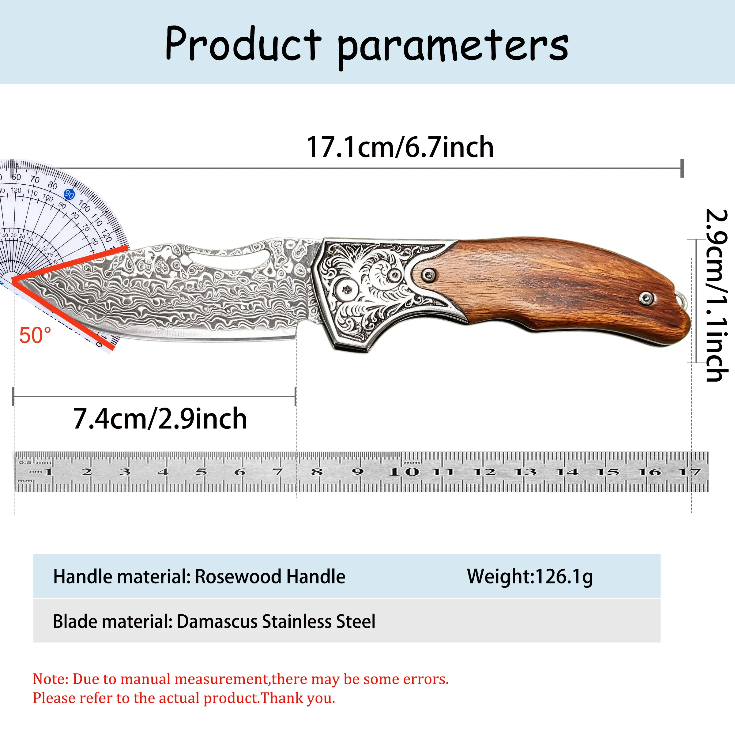 1PC,Multi-purpose Fruit Knife Damascus Steel Fruit Paring Knife Small Kitchen Knife Portable Household Food Prep Knife