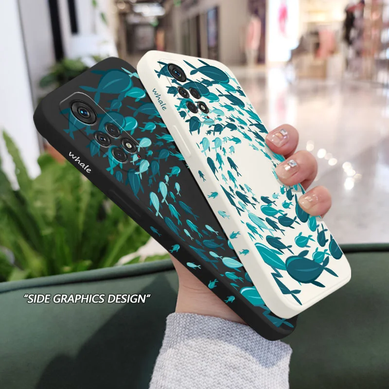 Fish Gather Phone Case For Xiaomi Redmi Note 13 12 12S 11 11S 10 10A 10T 10S 9T 9 8 7 Pro Plus 10C 9A 9C 4G 5G Cover