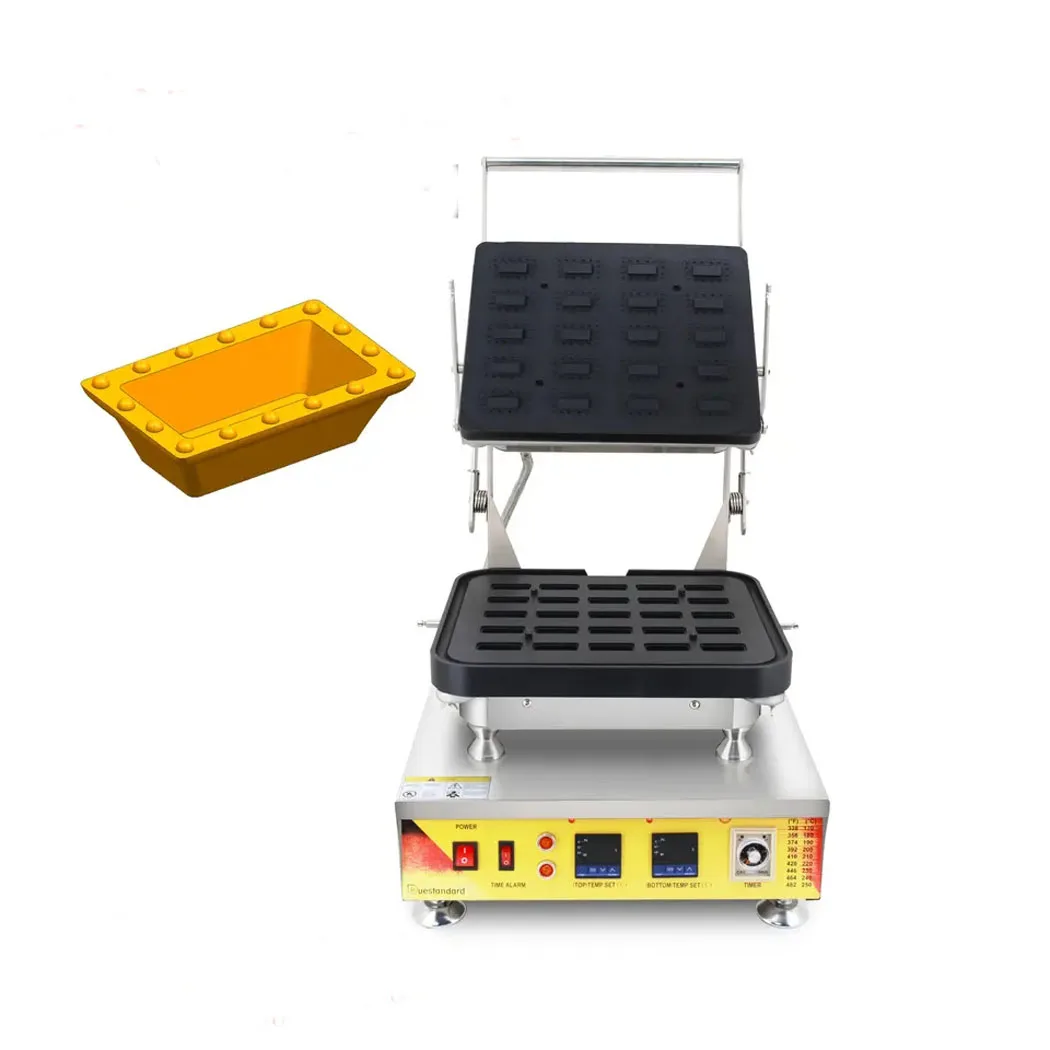 Model 822 Commercial 110V 220V 20 holes Rectangle shape Egg Pie Egg Tart Shell Maker Machine Cheese Egg Tart Machine