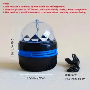 LED Starry Sky USB Lamp Food Quelle, rotierende Nachtlichter, Galaxy -Projektor, Mini -Party, Geburtstagstanz, Disc, Bühne, Wohnkultur 8 Hauptverkaufsprojektor Samsung Portatil - №5