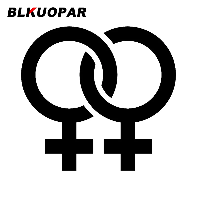 

BLKUOPAR for Female Lesbian Car Sticker Occlusion Scratch Graphics Decal Waterproof Windshield Motorcycle Trunk Vinyl Car Wrap