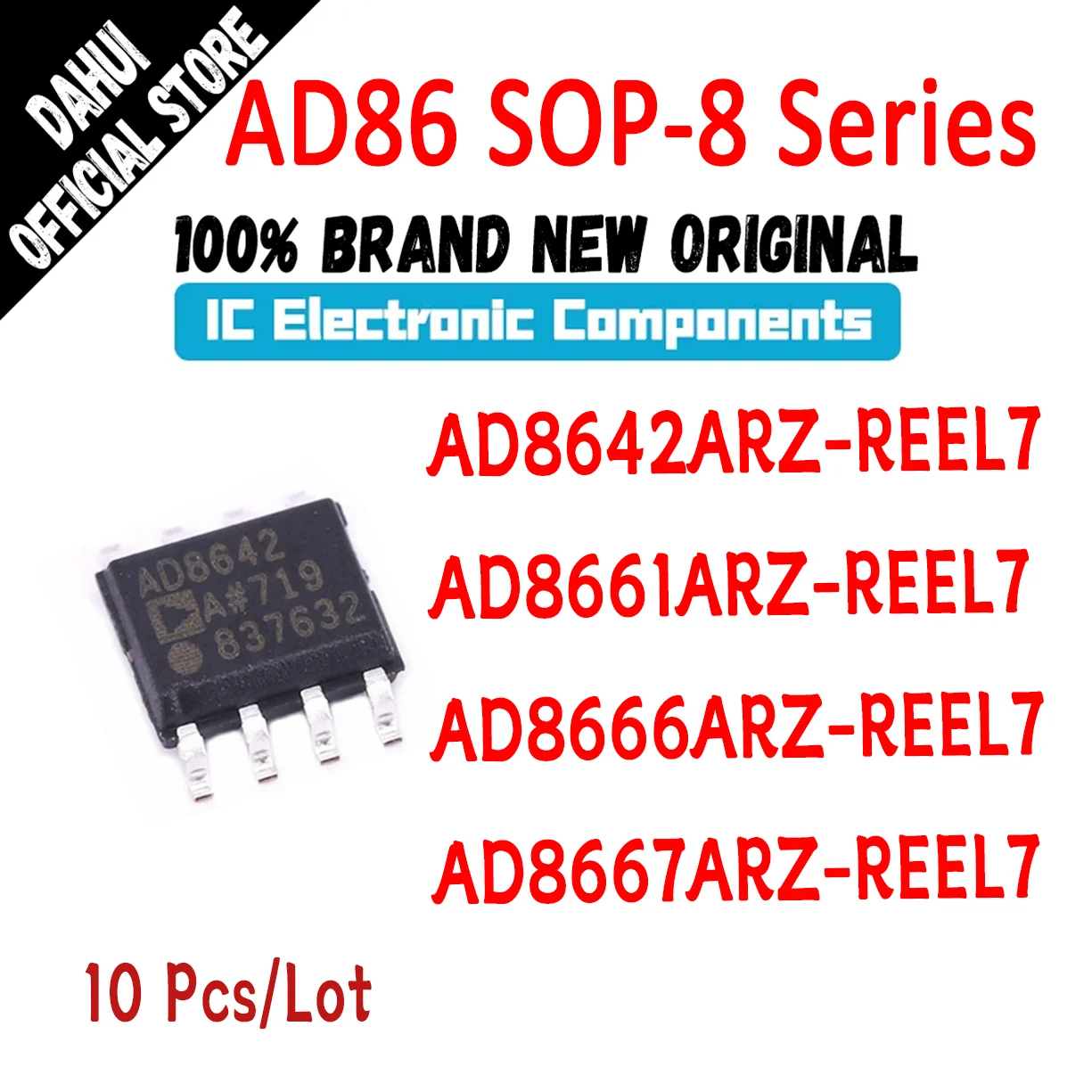 AD8642ARZ-REEL7 AD8661ARZ-REEL7 AD8666ARZ-REEL7 AD8667ARZ-REEL7 AD8642ARZ AD8661ARZ AD8666ARZ AD8667ARZ AD IC Chip SOIC-8