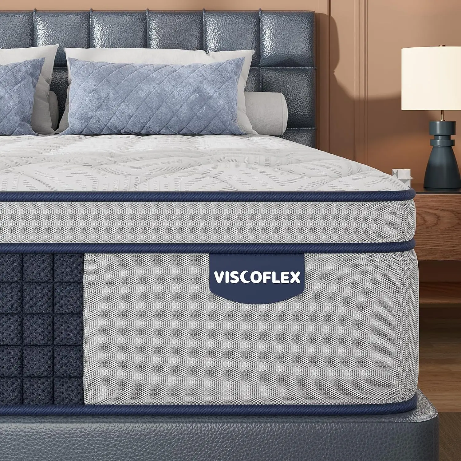14 inch Medium Firm Queen Mattress Extra Back Support, 365 Nights Trial | Hybrid Mattress 10 Years Warranty, Customized