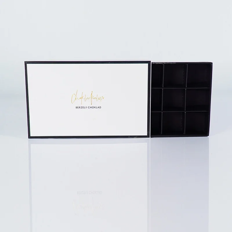 Customized productpopular luxury chocolate paper box custom truffle packing box cardboard snack box supplier