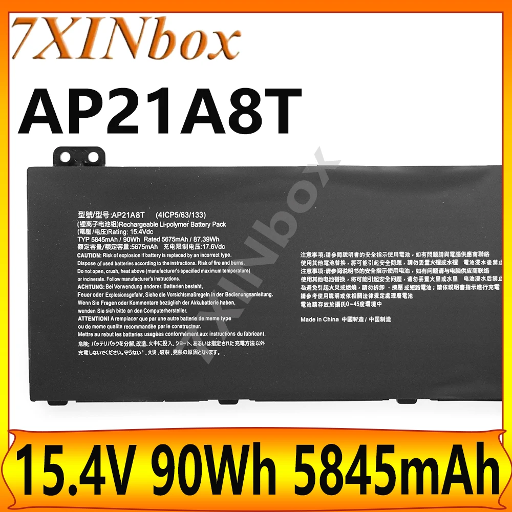 7XINbox AP21A8T AP21A7T 15.4V 90Wh 5845mAh OEM Battery For Acer Nitro 5 AN517-55 For Predator Helios 300 PH317-56 18 PH18-71