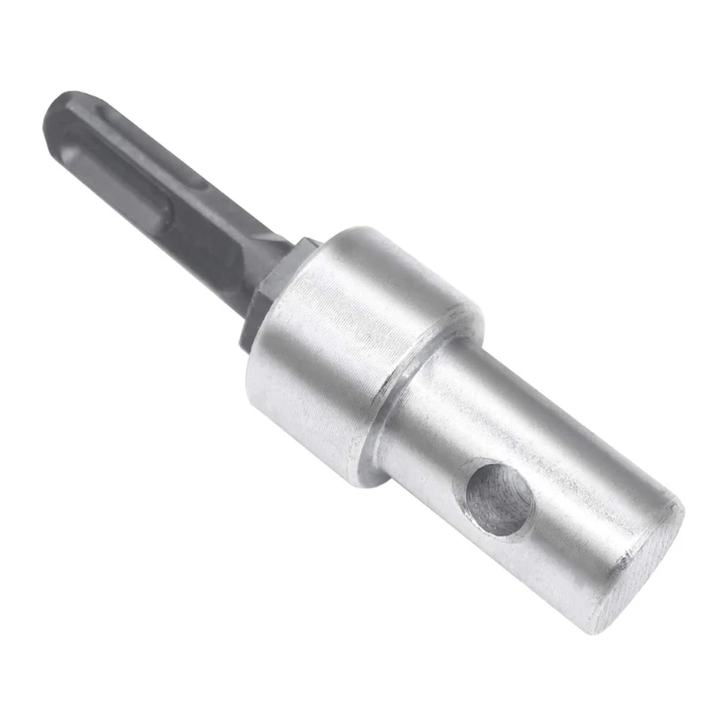 Drill Chuck Adapter Round Shank Garden Auger Drill Adapter SDS-Plus to 1/2Inch Thread Drill Fit Corded Cordless Drill