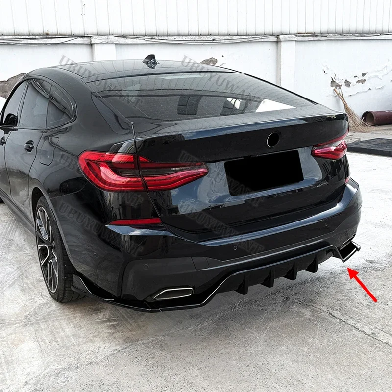 For BMW 6 Series GT G32 M Sport 2017+ Back lip Car Rear Bumper Diffuser Rear Splitters Spoiler
