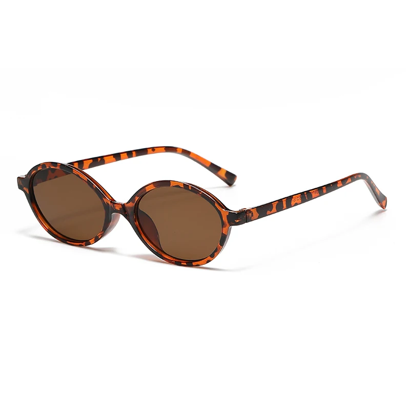Vintage Oval Frame Sunglasses Fashion Retro Sun Glasses Brand Design UV400 Shades Eyewear Women Goggles Female