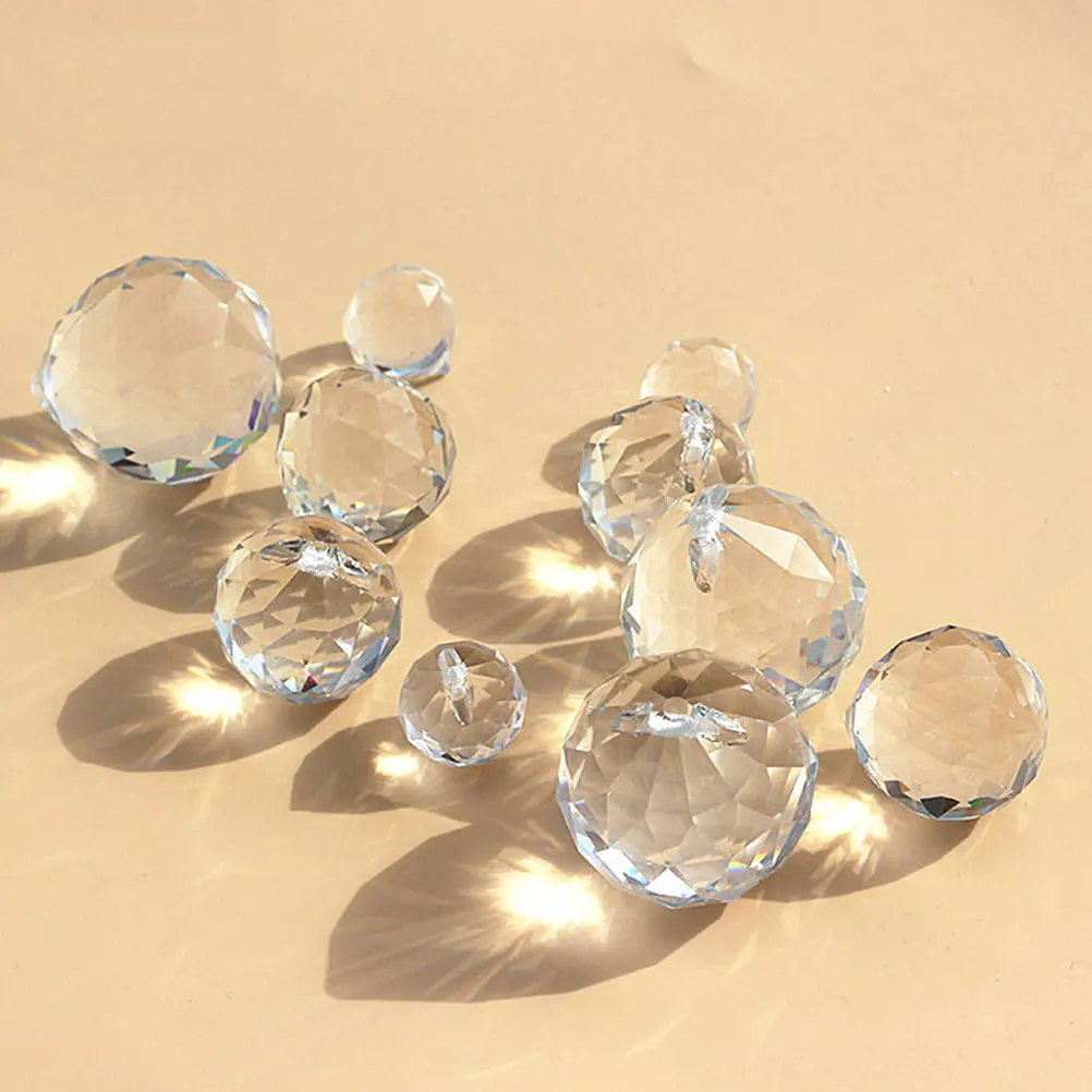 

4 Pcs Crystal Lamp Pendant Wedding Decor Reception Window Ornament Decorations Car Rearview Mirror Hanging Decorate