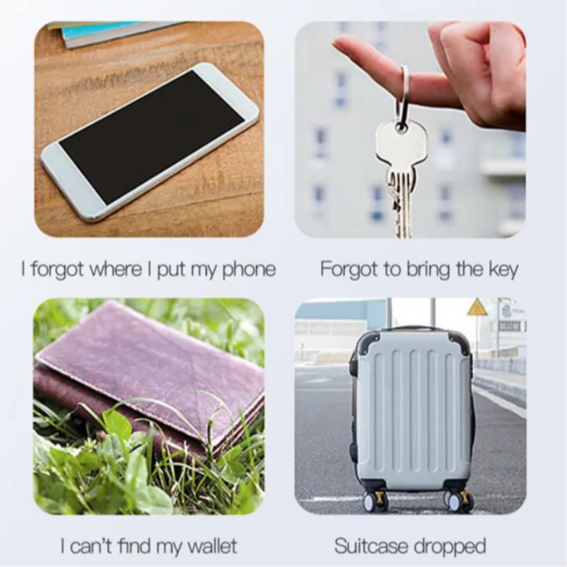 Smart GPS Tracker Bluetooth 5.0 Anti-Lost Device Pet Kids Bag Wallet Tracking IOS Android Smart Finder Locator Accessory 2025