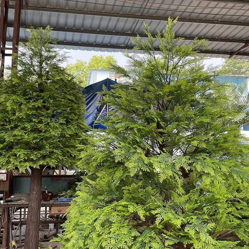 Artificial Metasequoia Tree - Handcrafted Fake Tree for Landscape, Large Floor-standing Christmas Artificial Plant Decoration