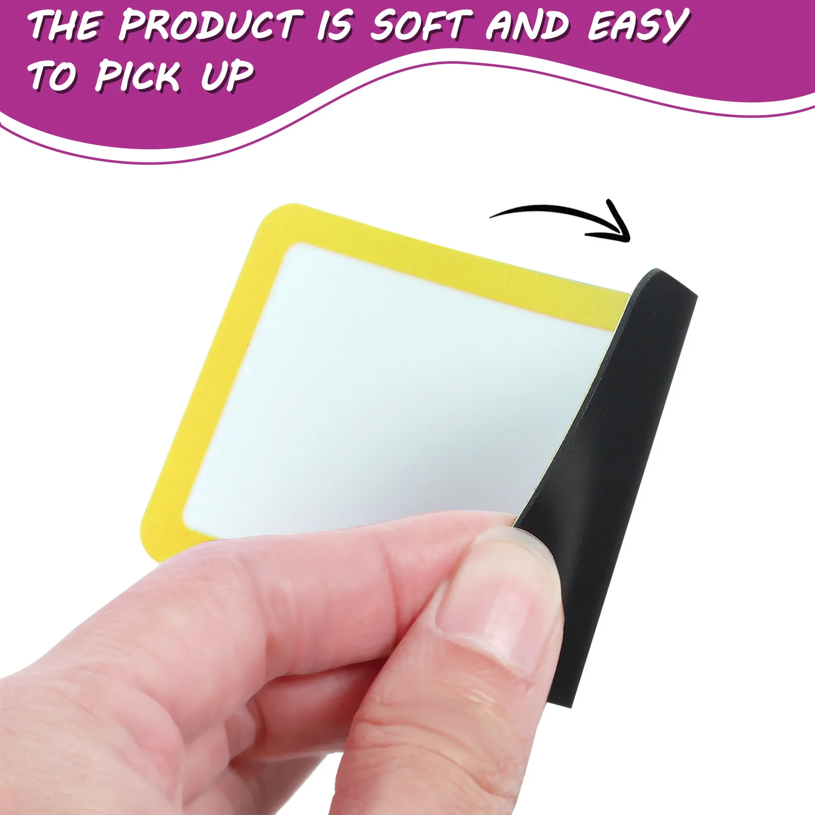 

10pcs Magnetic Name Tags Reusable Dry Erase For Whiteboard Refrigerator Sticky Writable Marking Stickers Multi-Function Note