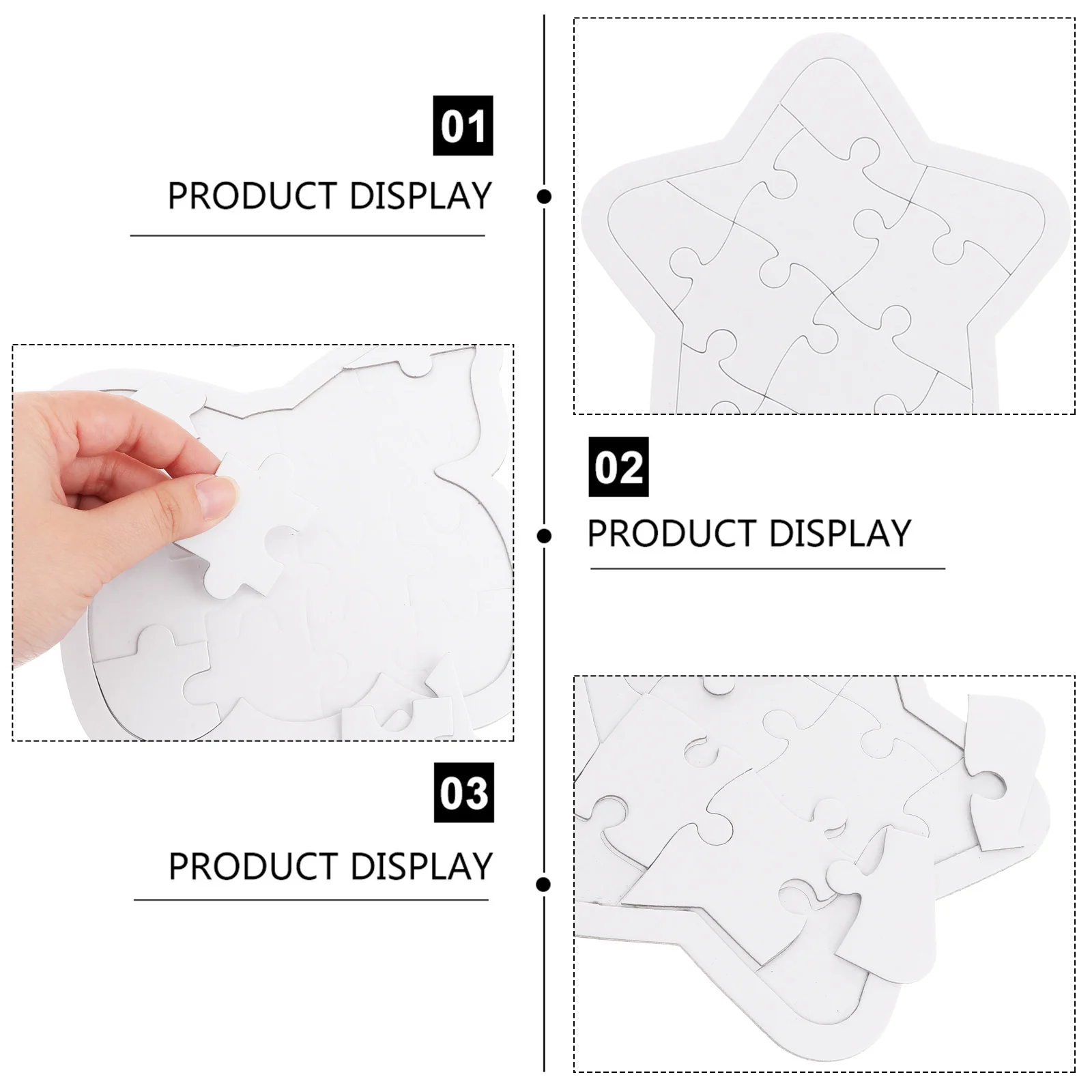 6-teiliges DIY-Set für kreatives Zeichnen, sicheres Papierbastelset mit abgerundeten Kanten für Kinder, Cartoon-Kunstaktivität, Spaß