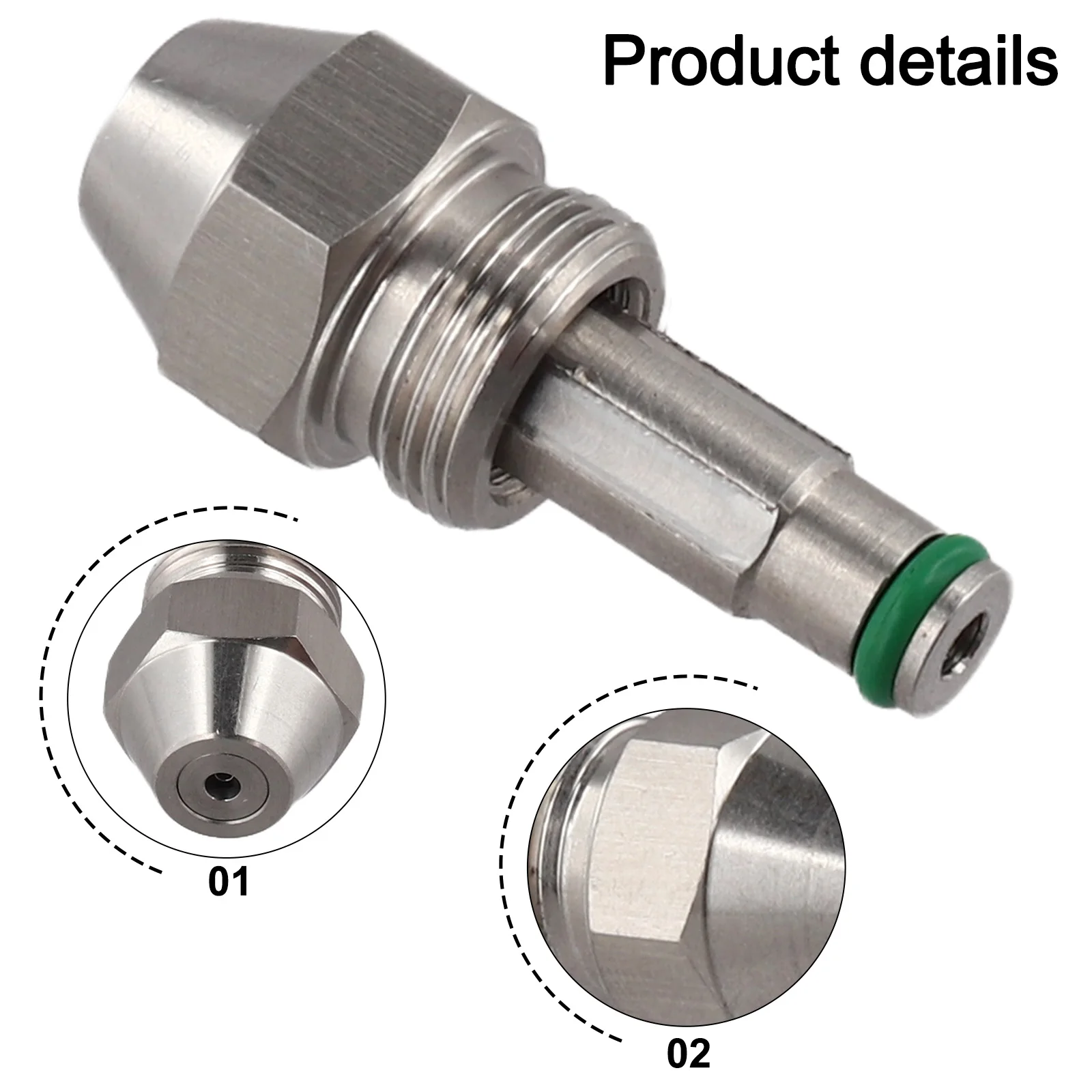 /Waste /Oil /Burner Nozzle Stainless Steel Siphon Jet 1.2mm For Efficient Combustion And Mist Production O'utdoor Power Equipmen