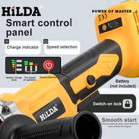 HILDA Electric Brushless Angle Grinder Polishing Machine Rechargeable Power Tools Multi functional Tool for Makita Battery