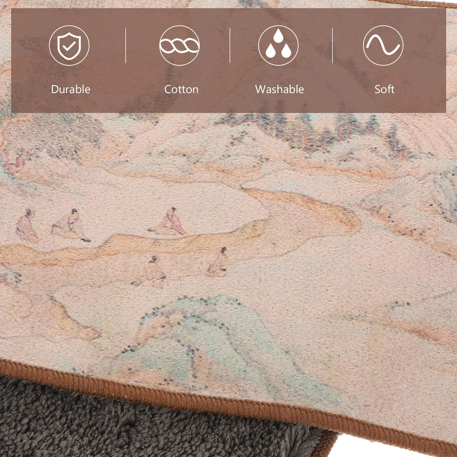 

1Pcs Multipurpose Cotton Tea Towel Water Absorbent Elegant Design for Home Office Tea Multipurpose