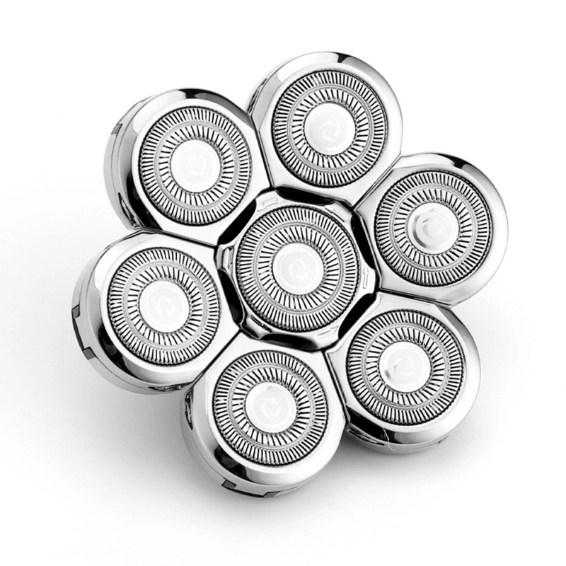 ماكينة حلاقة بديلة للرأس ماكينة حلاقة كهربائية بشكل مستقل 6/7 قاطعة عائمة للشحن السريع