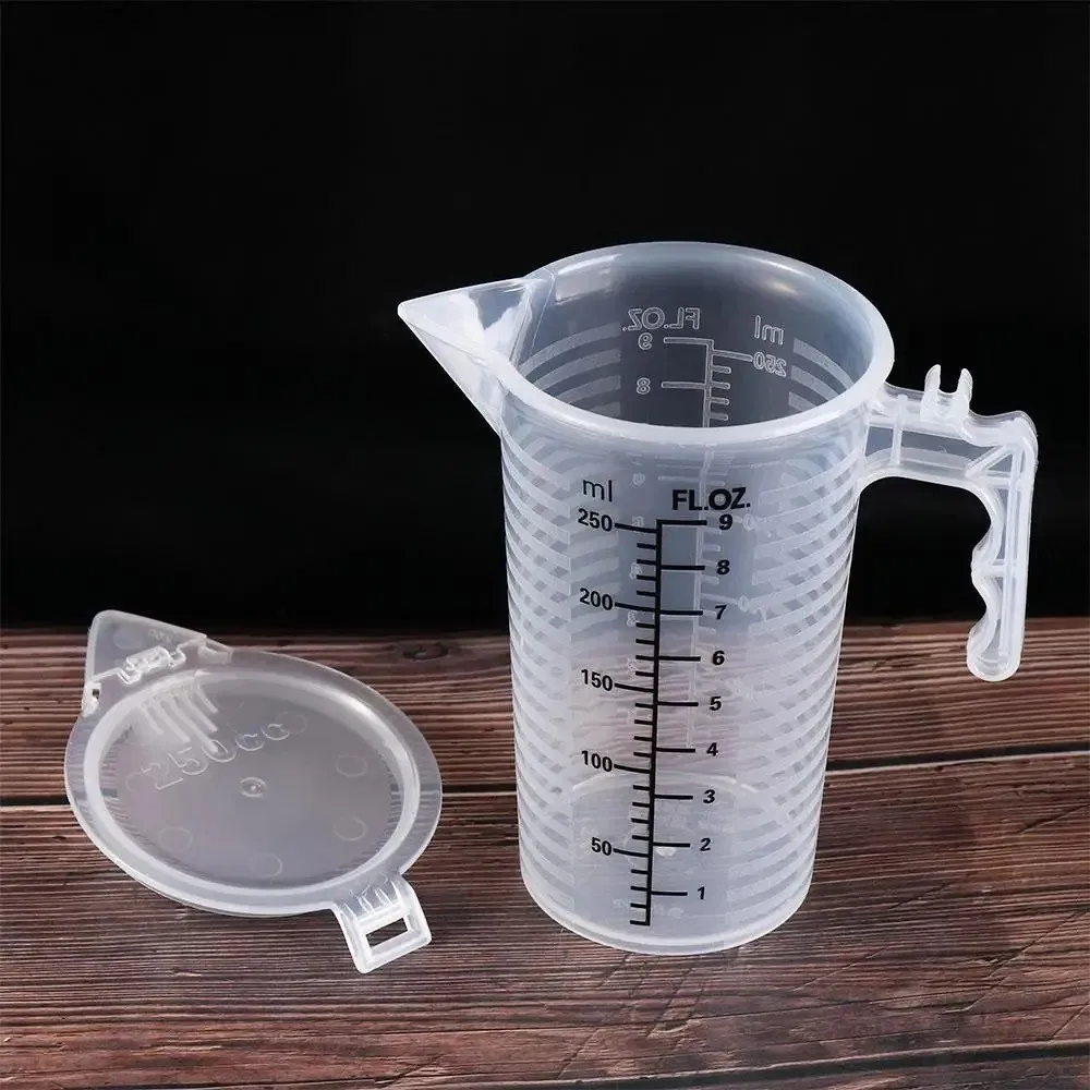 100/250/500/1000/2000/5000ML Measuring Cup with Scale with Lid Large Capacity Plastic Water Jugs Clear Thickened Beaker