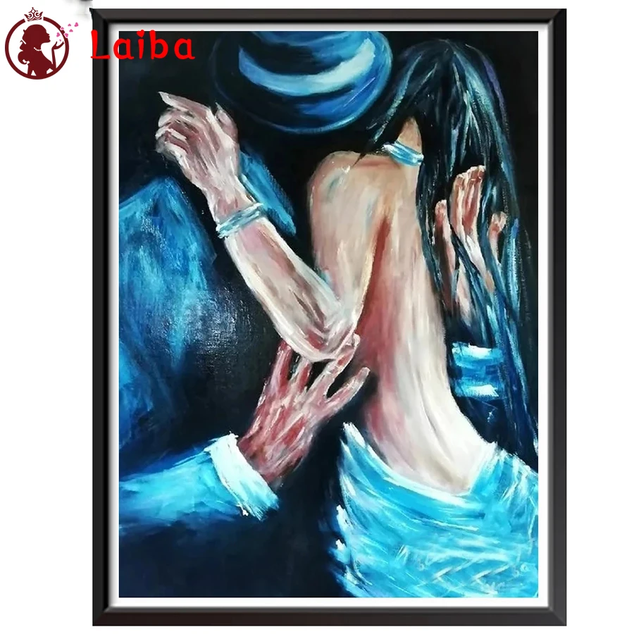 

Diamond Painting Abstract lovers kiss and hug Cross Stitch Diamond Mosaic Picture Of Embroidery crystal Beaded Handicraft