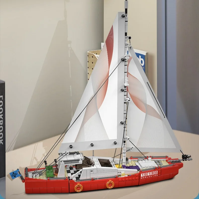 قالب KING 10190 767 قطعة مجموعة بناء المراكب الشراعية الحديثة نموذج باخرة إبداعية قابلة للتحويل لهواة جمع البالغين وعشاق الأعمال اليدوية